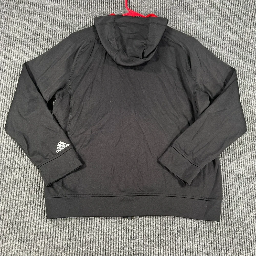 Adidas Youth Boys Shirt Hoodie Sweatshirt Sweater Large 14-16 Black Long Sleeve
